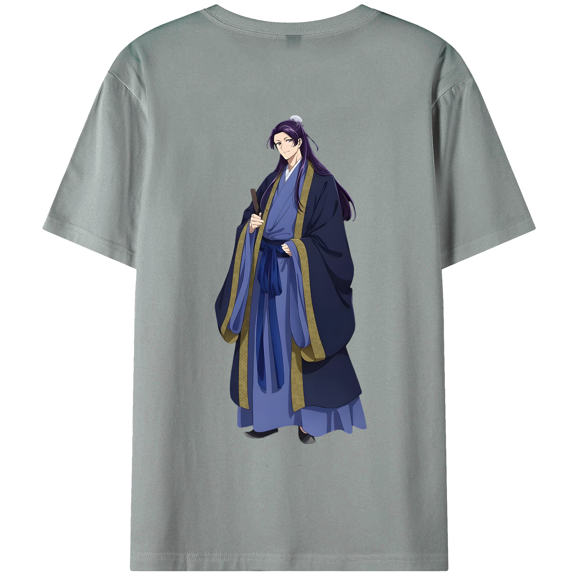 （画像用） 薬屋のひとりごと The Apothecary Diaries 綿100％ メンズ半袖Tシャツ（バックプリント） 通気性